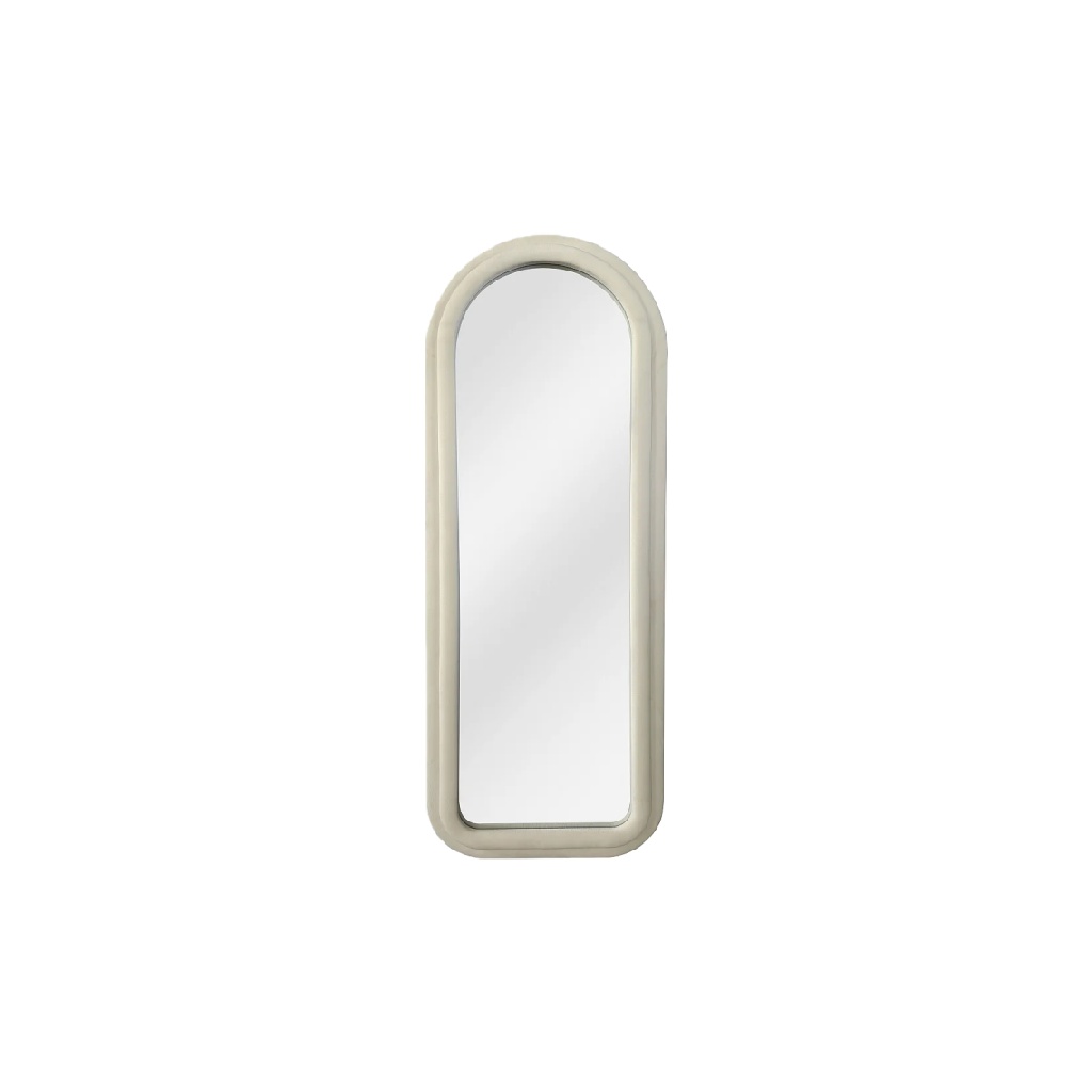 Miroir rectangulaire minimaliste avec cadre beige-adrianwise.shop