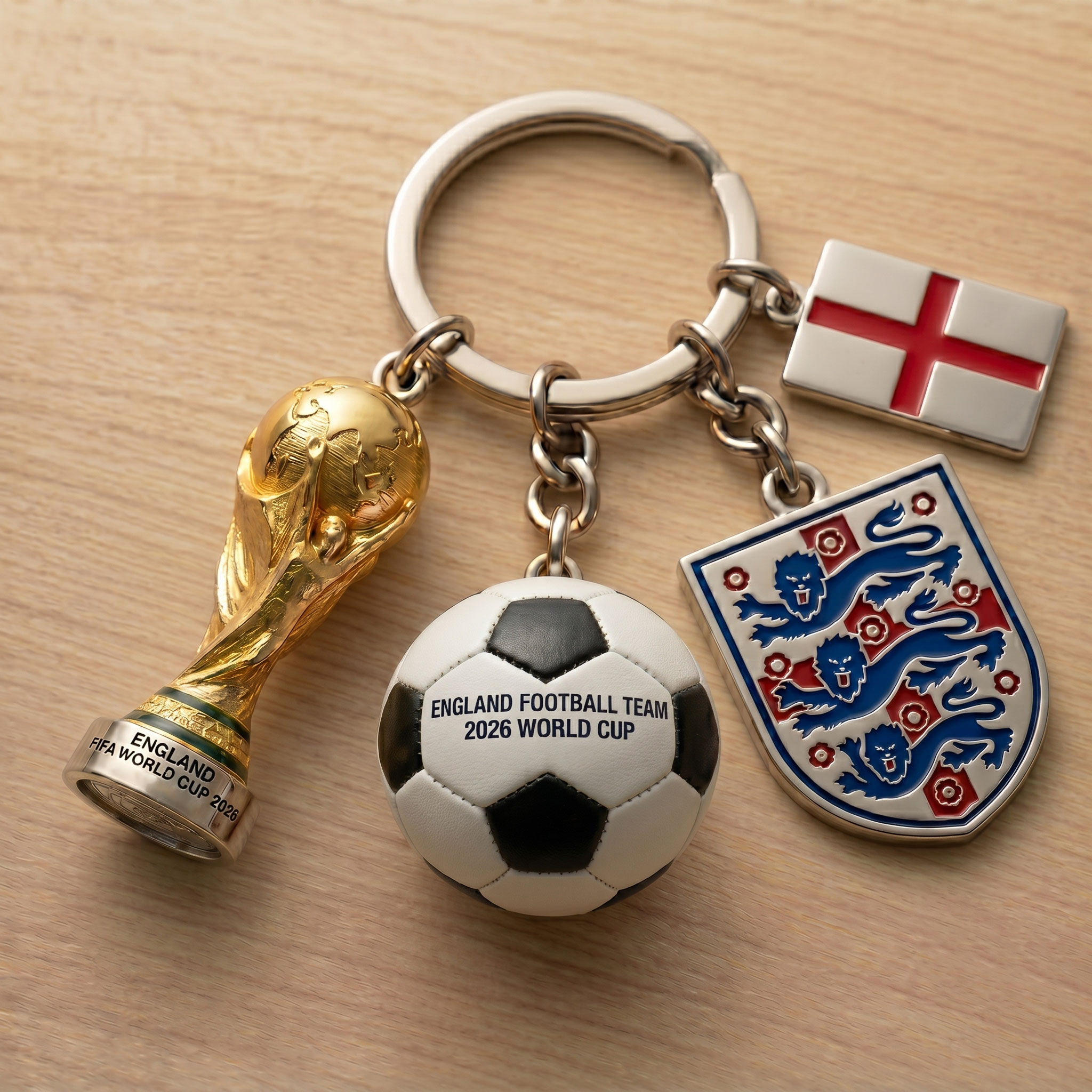 England Football Team 2026 World Cup Keychain