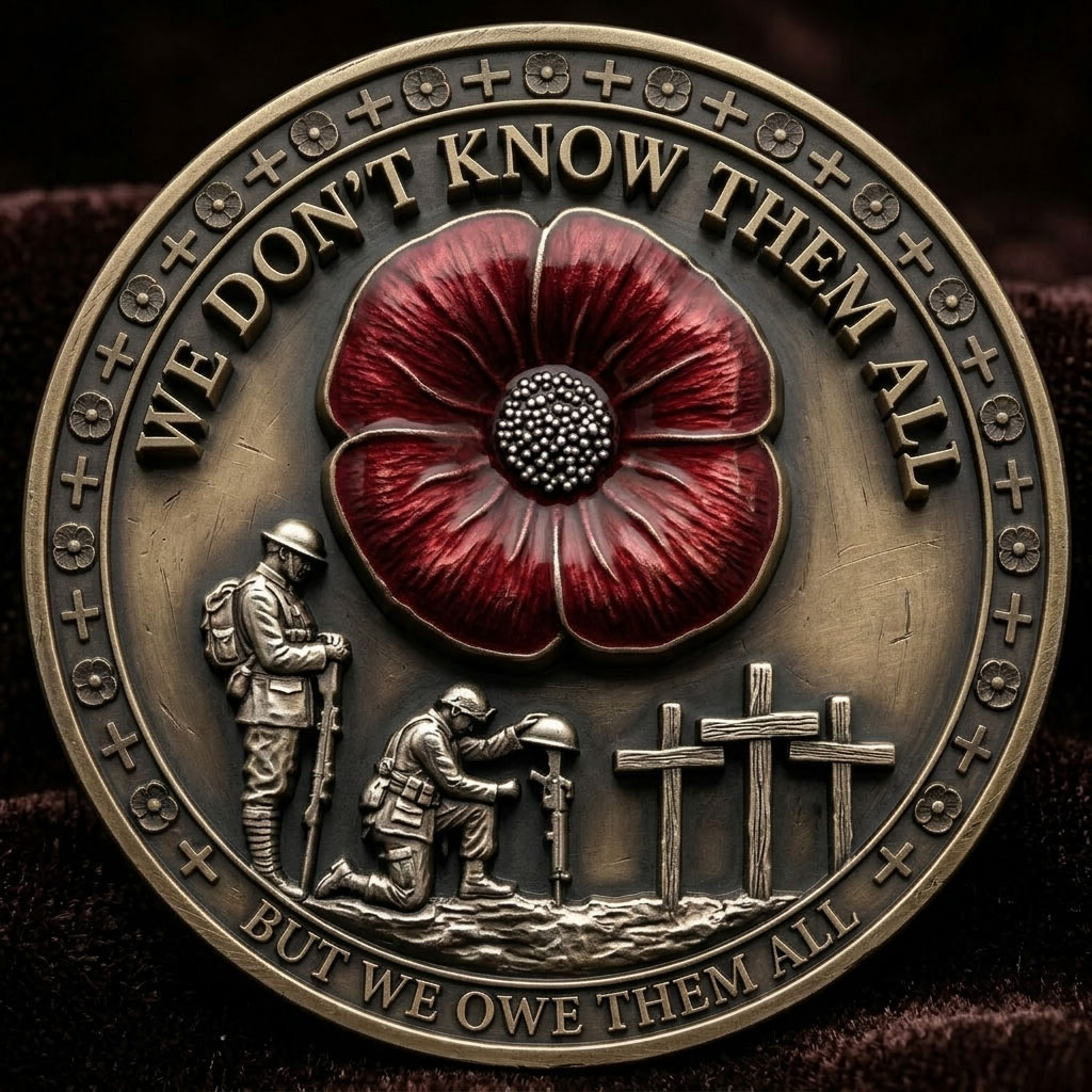 “Lest We Forget” Remembrance Memorial Coin