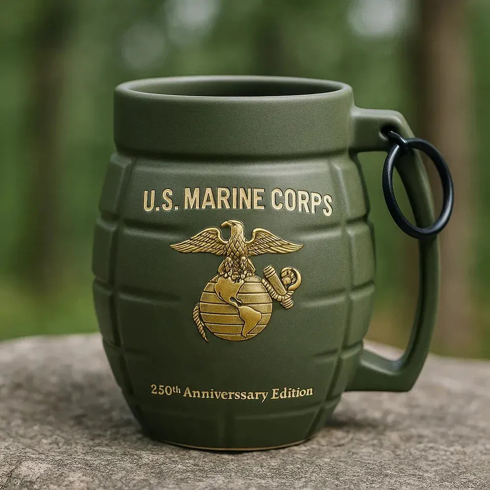 USMC 250th Anniversary Edition USMC Grenade Mug