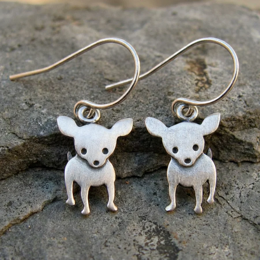Vintage Chihuahua Earrings
