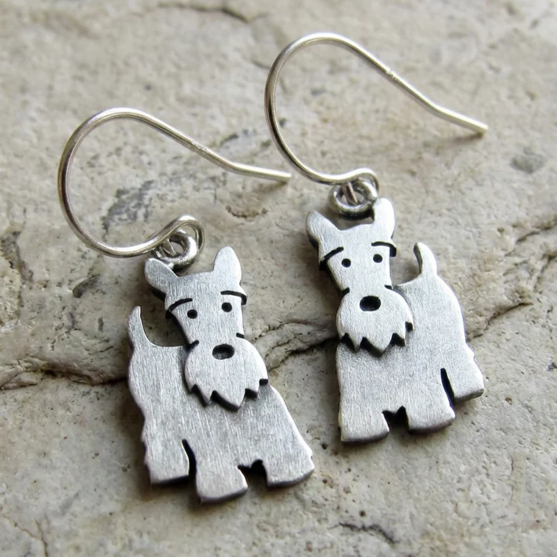 Vintage Scottish Terrier Earrings