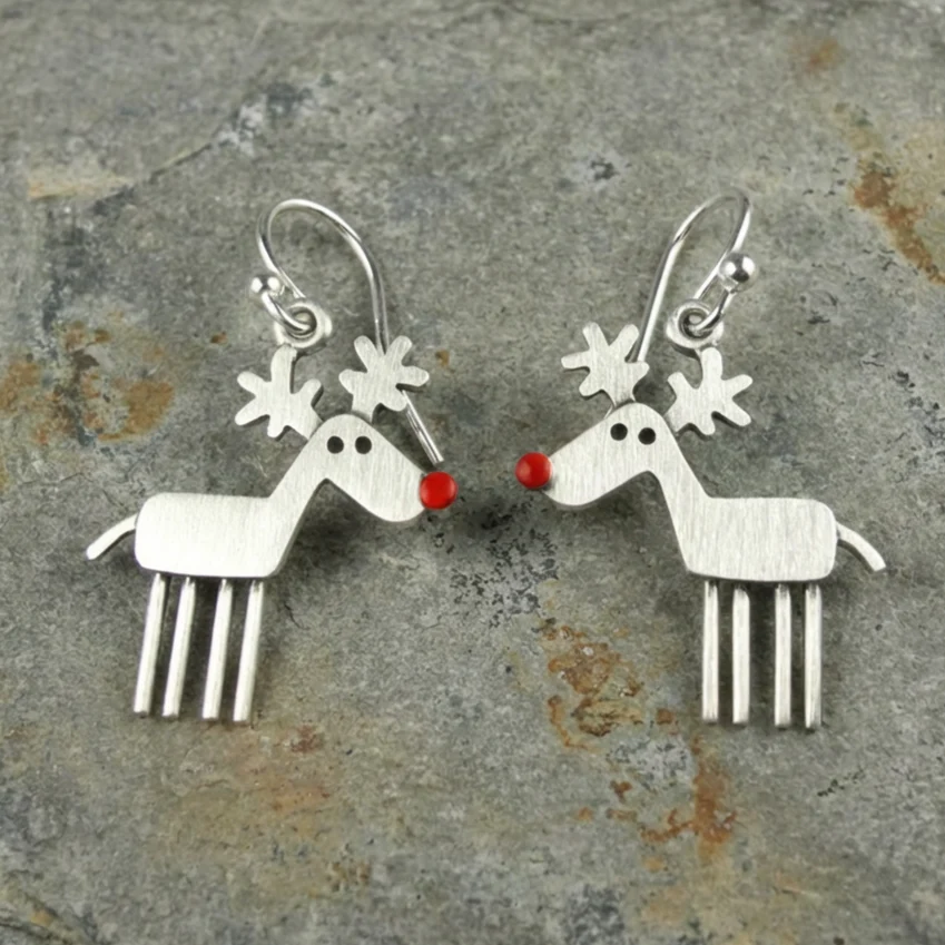 Vintage Rudolph Earrings