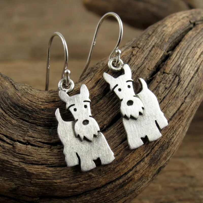 Vintage Scottish Terrier Earrings