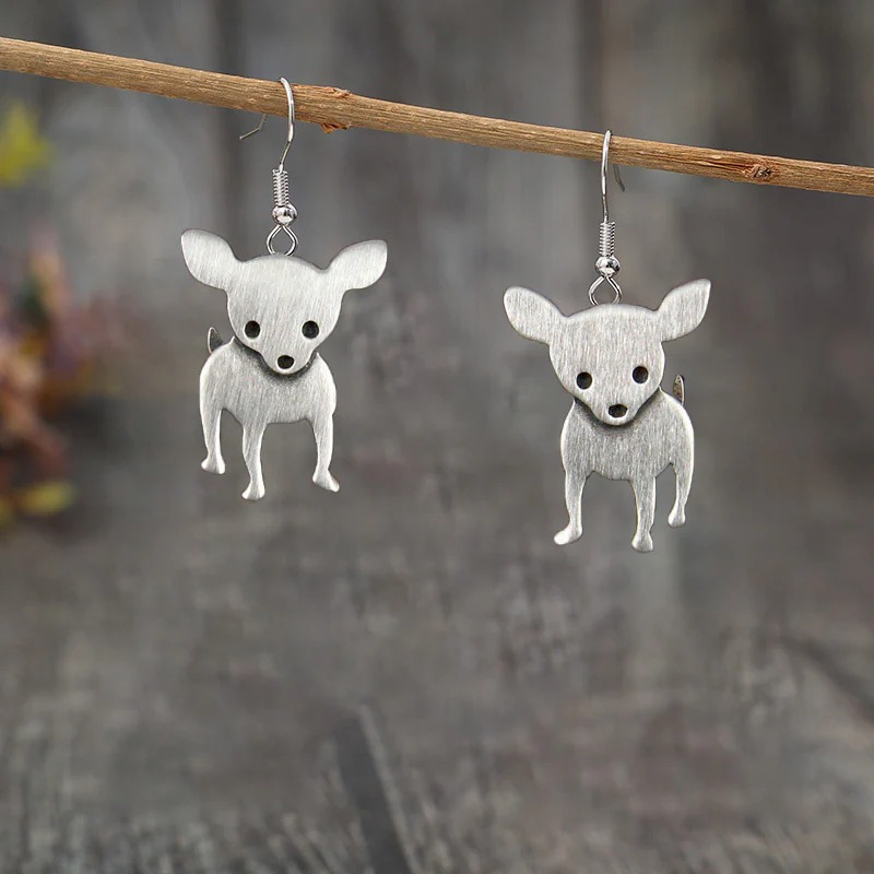Vintage Chihuahua Earrings