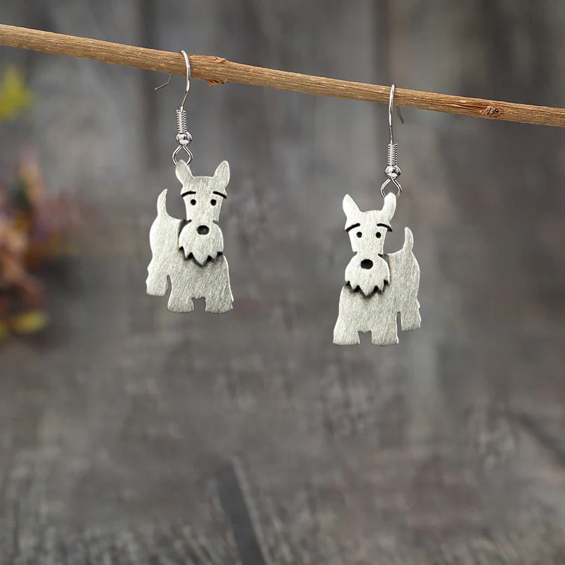 Vintage Scottish Terrier Earrings