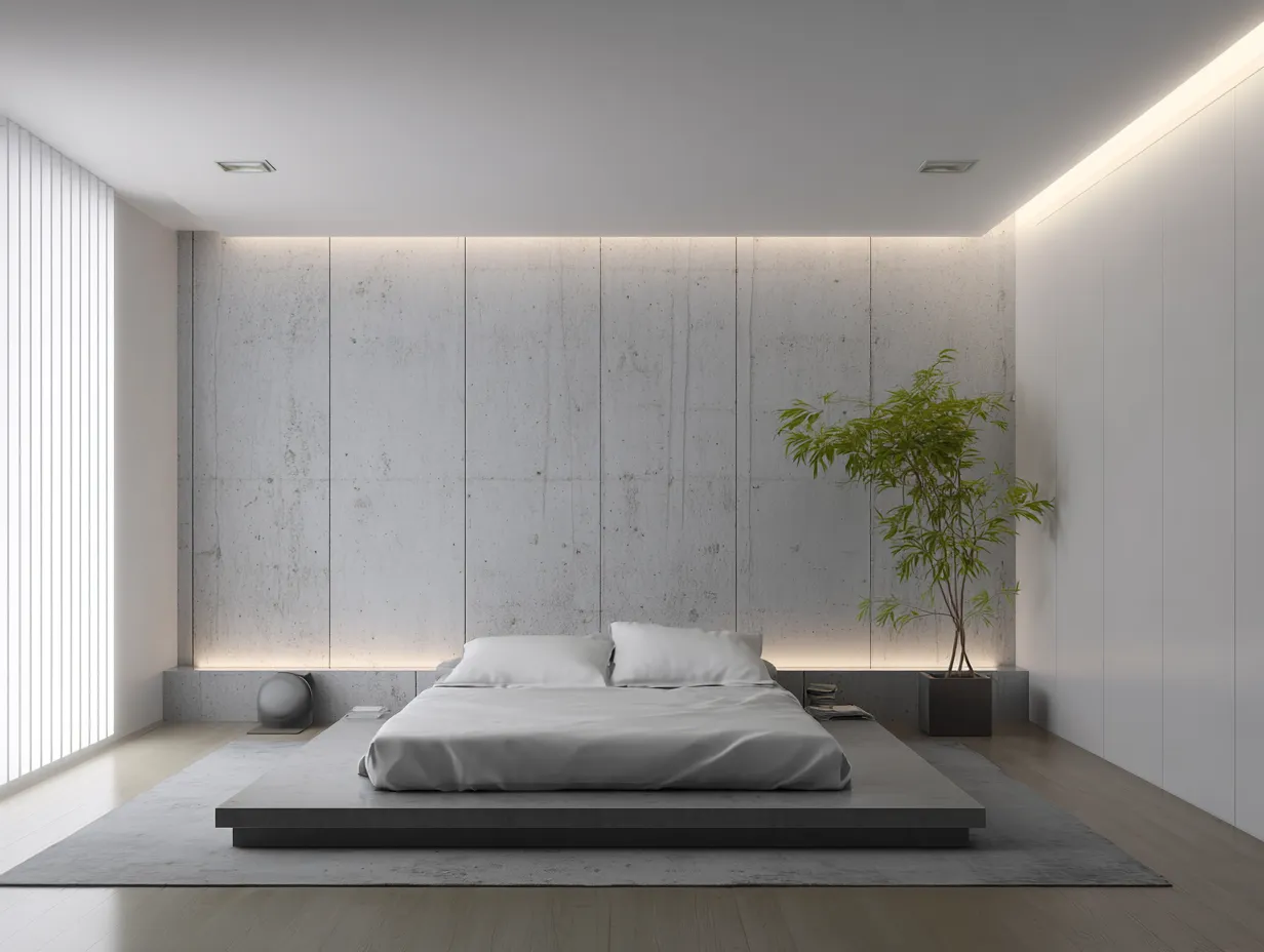 Letto matrimoniale - pannelli compositi - 210x185x30 cm - grigio chiaro - design moderno-Nookgonest