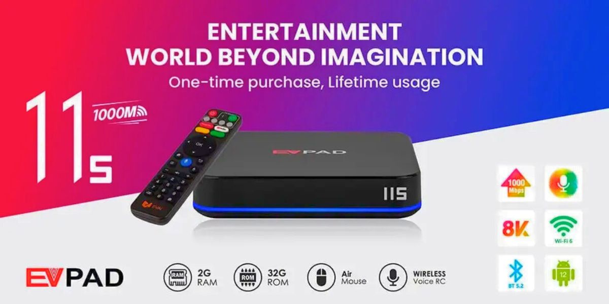 EVPAD 11S Android TV box international version smart streaming device