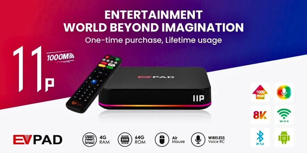 EVPAD 11P Android TV Box international version smart streaming device
