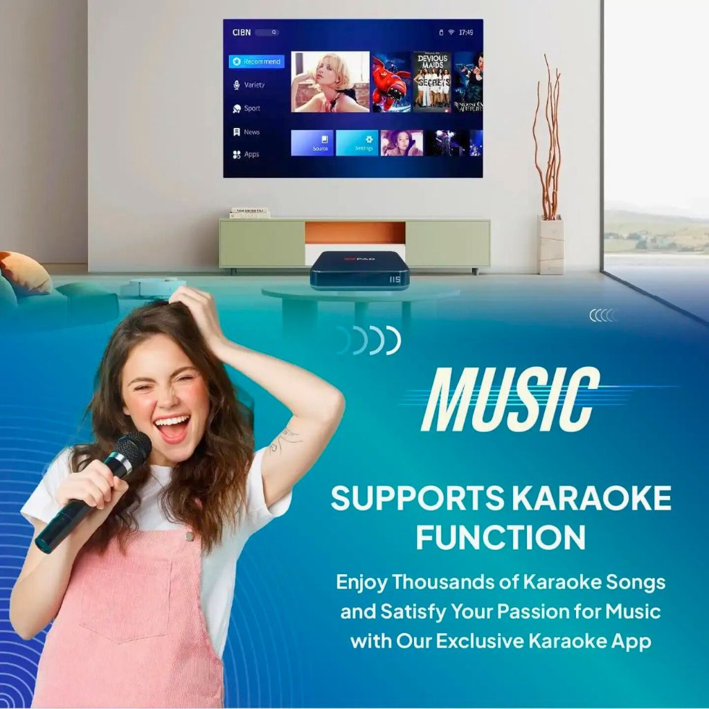 EVPAD 11S Android TV Box – 2GB RAM 32GB Storage WiFi 6 Smart TV Box