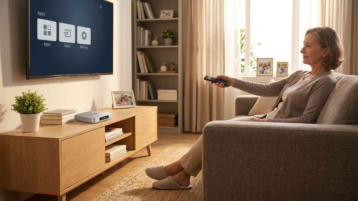 EVPAD 12P remote control for easy family living room use