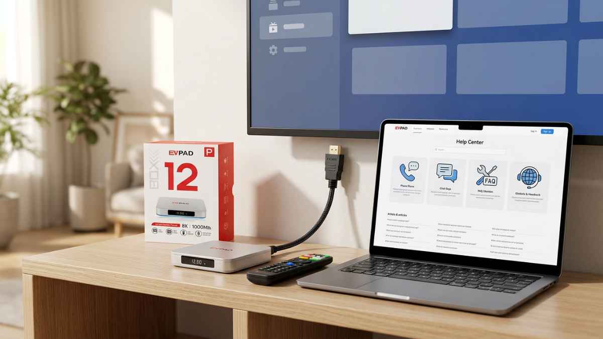 EVPAD 12P setup and customer support resources for US buyers