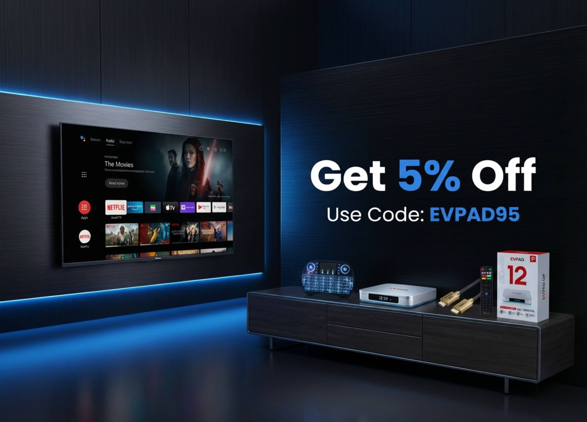 {"default":"EVPAD 12P TV box 5 percent off discount code EVPAD95 limited time offer"}
