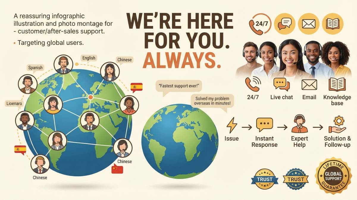 EVPAD customer support and after-sales service