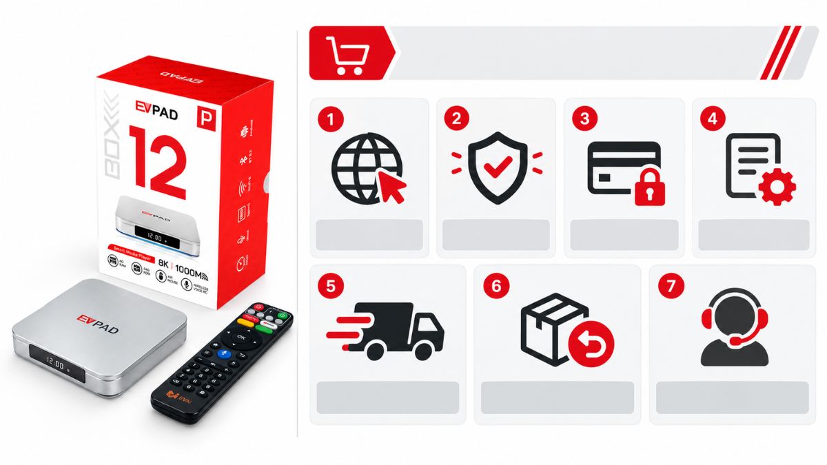 EVPAD buyer verification checklist for domain checkout shipping returns warranty and support