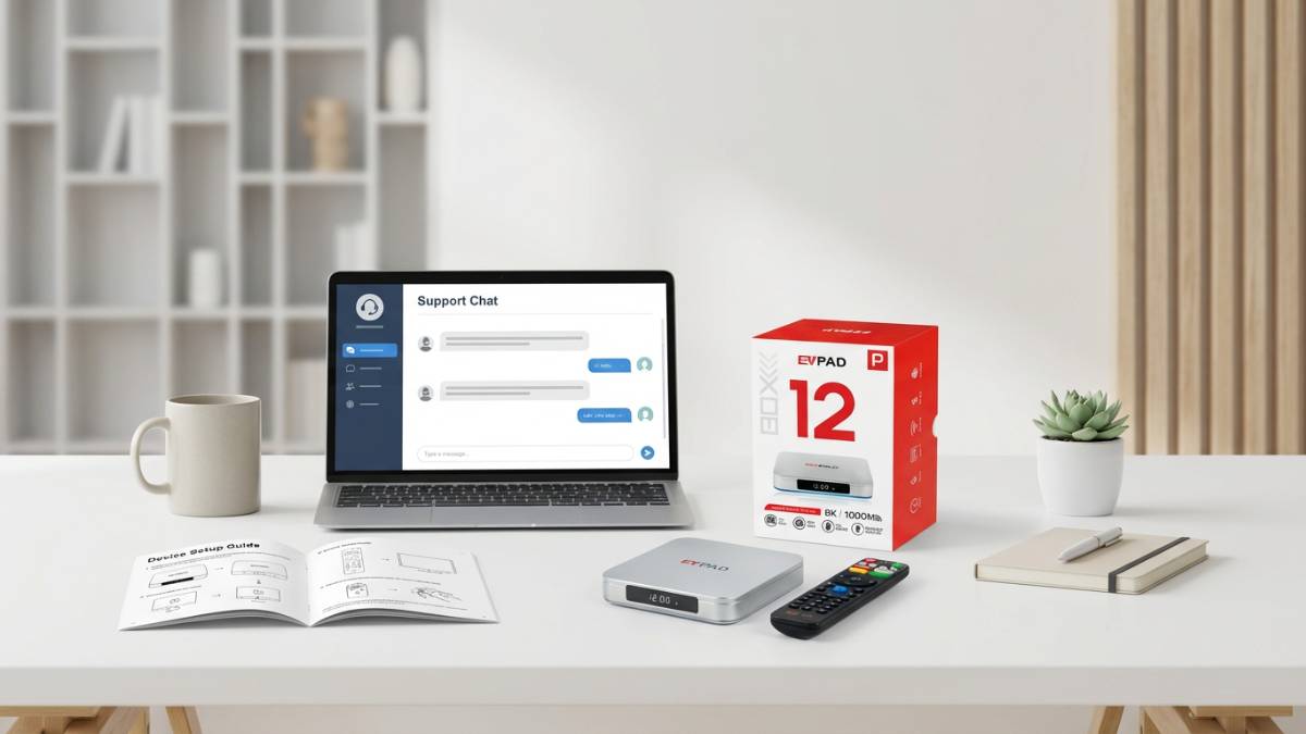 EVPAD customer support team and WhatsApp chat assistance