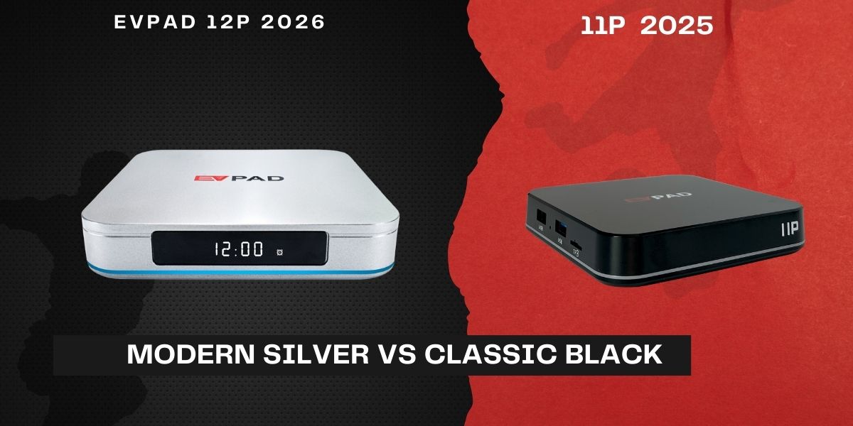 EVPAD 12P Silver Design and EVPAD 11P Black Design