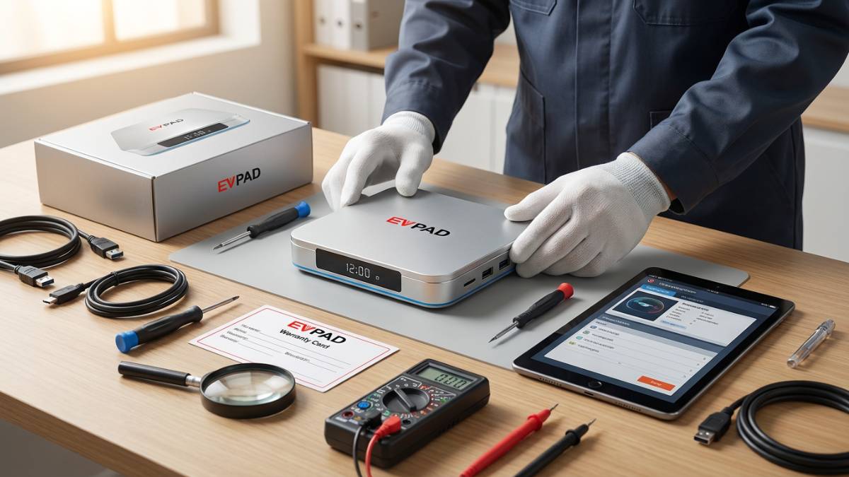 EVPAD FAQ and help center for setup, shipping, and warranty questions