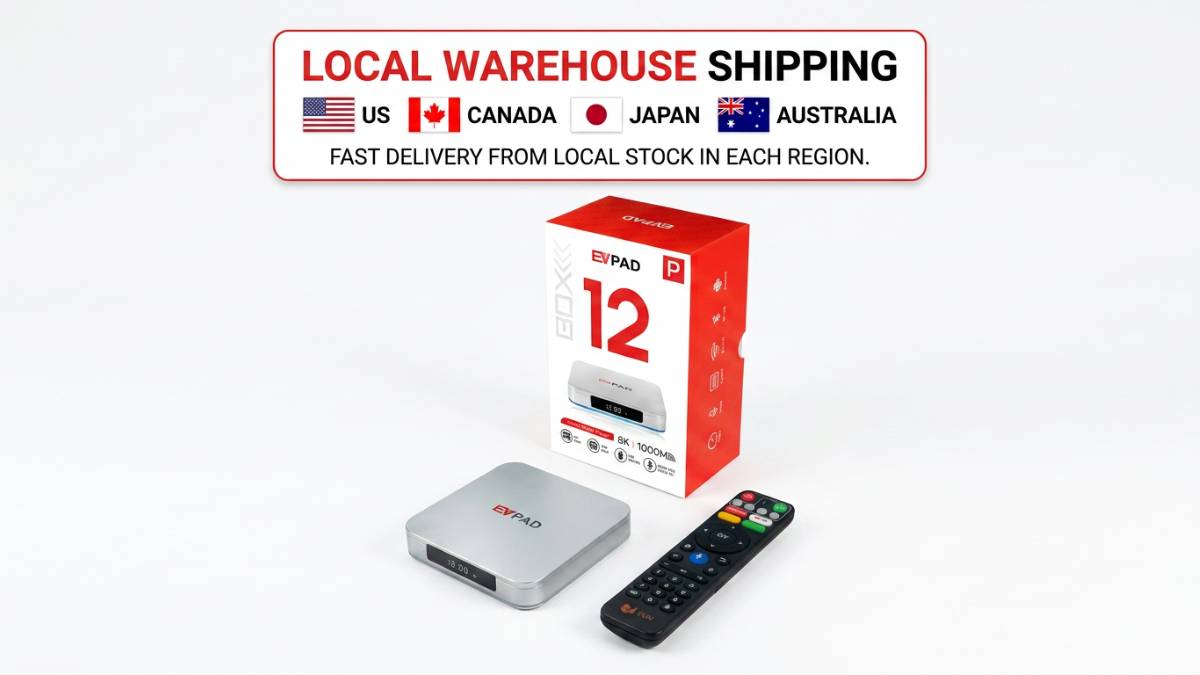 EVPAD local warehouse shipping in the US Canada Japan and Australia