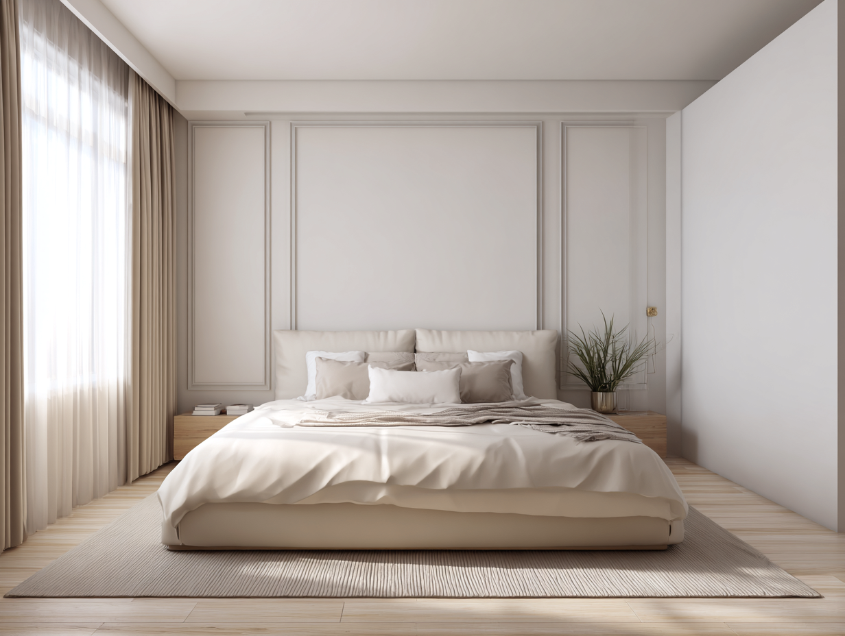 Camas dobles-tela-madera-206x170x97 cm-beige-estilo moderno-Luxegetpad