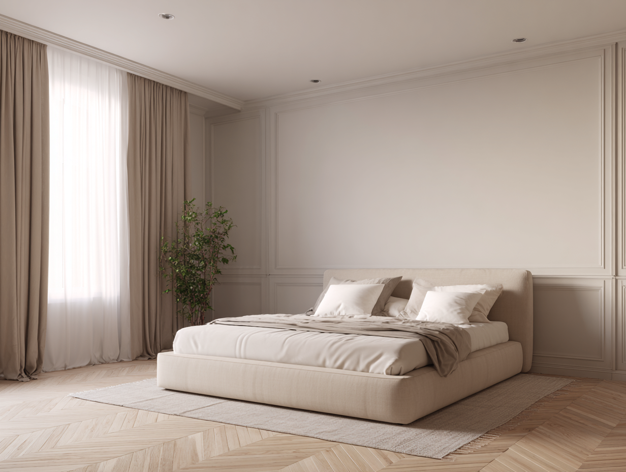 Camas dobles-tela-madera-202x168x96 cm-beige-estilo moderno-Luxegetpad