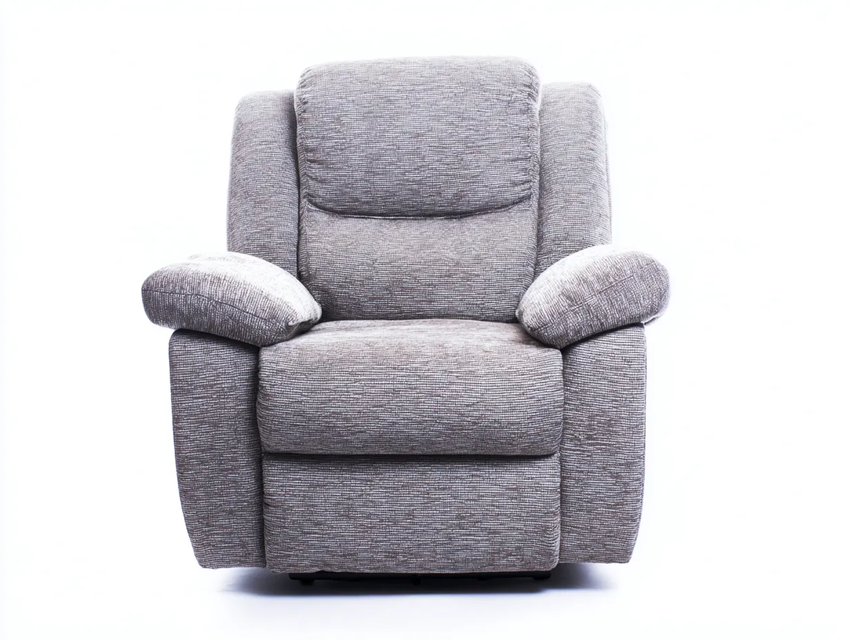Fauteuil relax-tissu-96x94x104 cm-Gris clair-style contemporain-Nookuphut