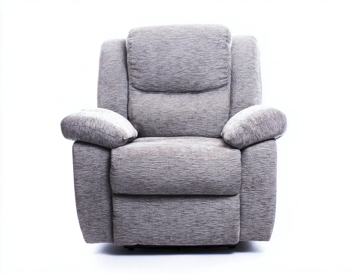 Fauteuil relax-tissu-96x94x104 cm-Gris clair-style contemporain-Nookuphut