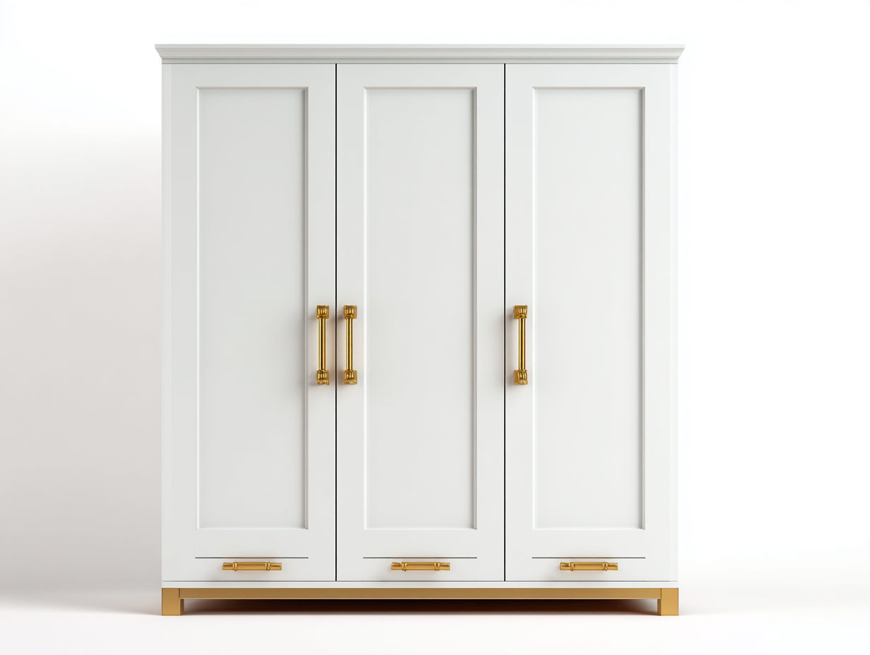 Wardrobe engineered wood 175x56x200 cm white for bedroom modern classic