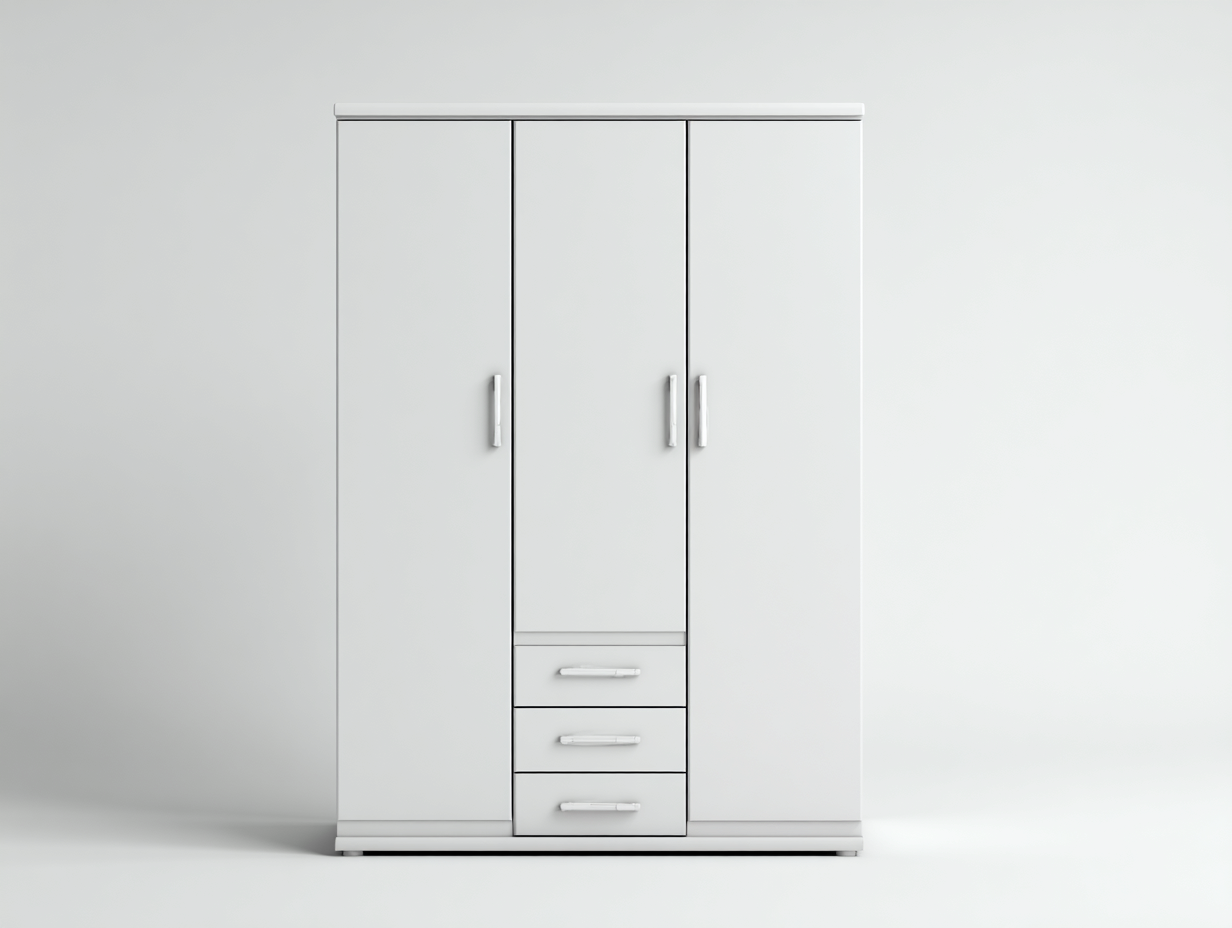 Wardrobe engineered wood 170x55x198 cm white for bedroom minimalist style