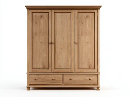 Wardrobe 150 × 60 × 195 cm – Oak – Hinged Door Design