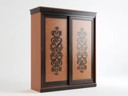 Wardrobe 160 × 60 × 190 cm – Brown – Sliding Door Design