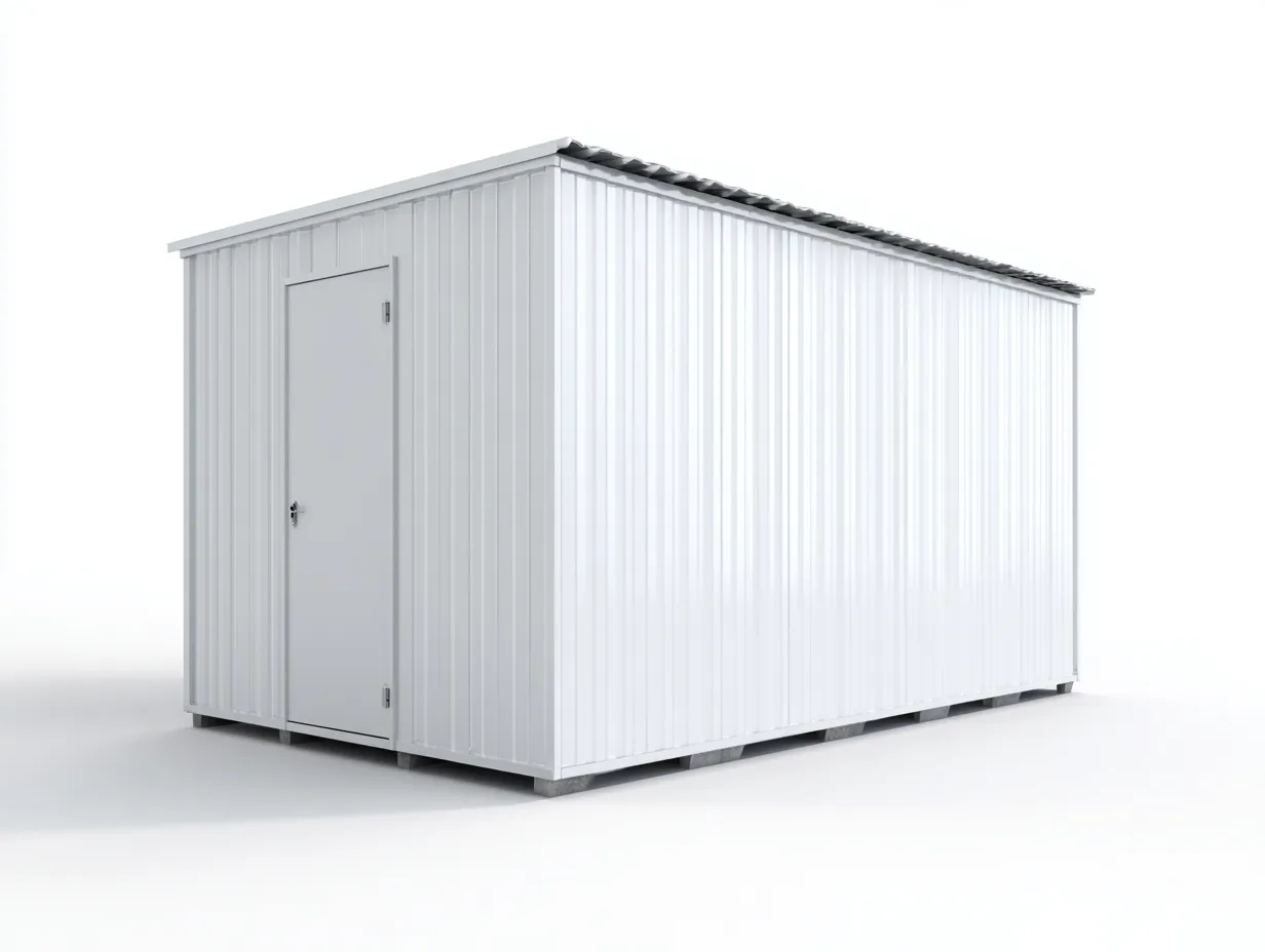 Storage Shed metal 210×150×200 cm white for outdoor storage