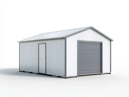 Storage Shed metal 220×160×200 cm white grey for outdoor storage