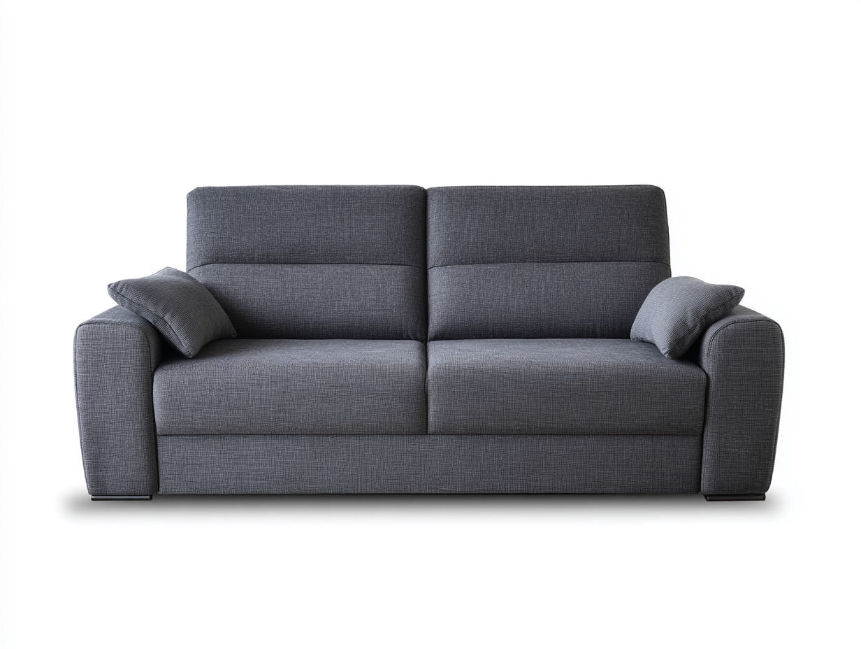 2 Seater Sofa modern indoor seating dark grey
