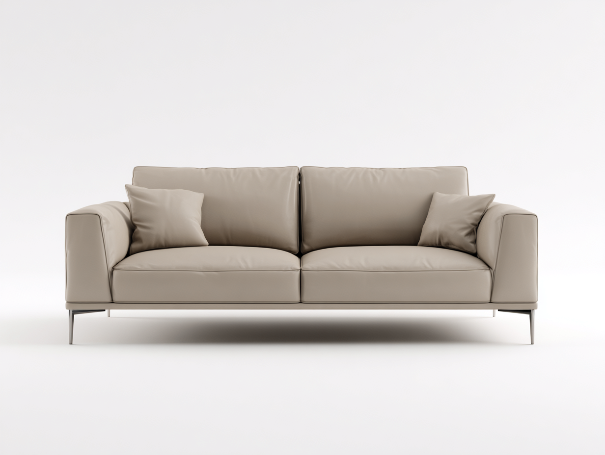 2 Seater Sofa minimalist indoor seating beige