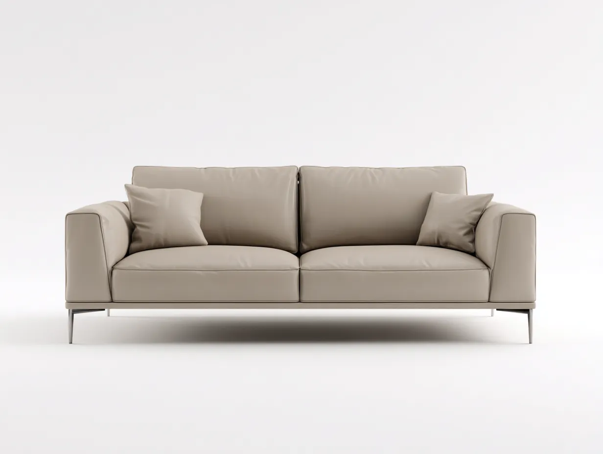 2 Seater Sofa minimalist indoor seating beige