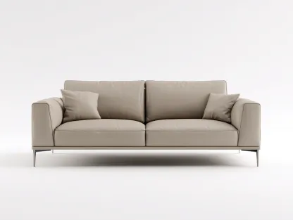 2 Seater Sofa minimalist indoor seating beige