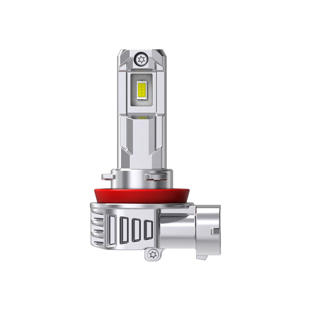 M6X Fanless LED Headlight Bulb 21W 5000LM | 1:1 Halogen Size | Custom-made 5530 Chip | Pure Copper PCB | Universal H1 H4 H7 H11 9005 9012 (2-Pack)