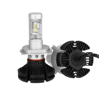X3 DIY Multi-Color LED Headlight Bulb 22W 3400LM | 4-Color Temperature Films Included | Lumileds Luxeon ZES Chips | 360° Adjustable Beam | Aviation Aluminum 6063 (2-Pack)