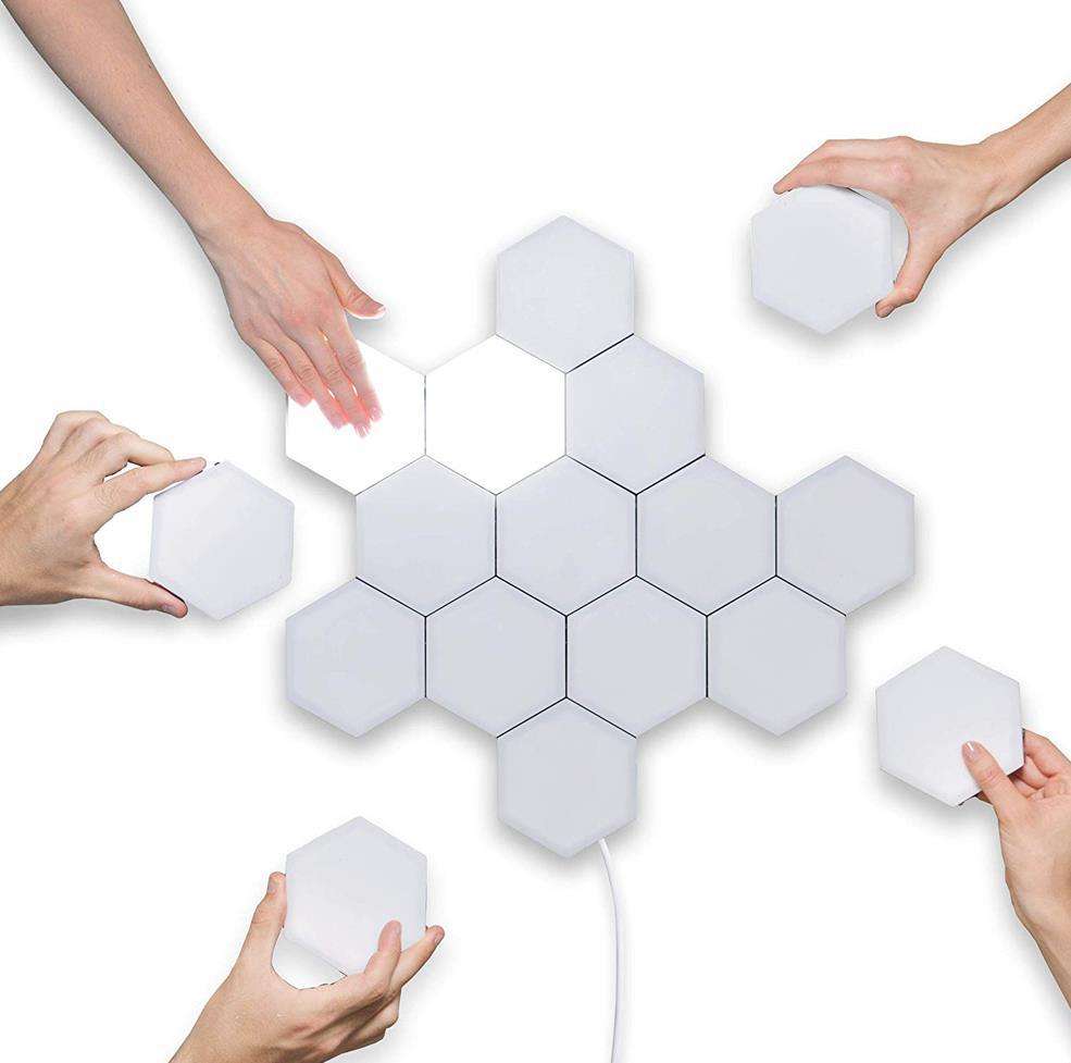 Creative DIY Shapes Design with Hexagonal LED Night Lights