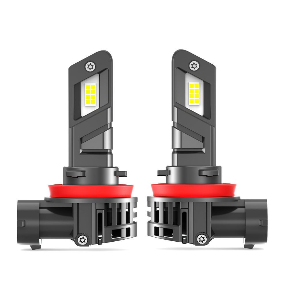 E4X 1:1 Halogen Size LED Headlight Bulb 26W 5600LM | 7535 High-Density Chip | 6500K White | Universal H1 H7 H11 H15 9005 9006 9012 (2-Pack)