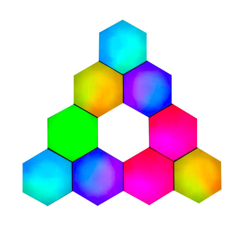 Modular Hexagon LED Wall Lights, Smart RGB Quantum Lamp with App & Touch Control, DIY Creative Night Light for Gaming Room Decor, Bedroom, Music Sync
