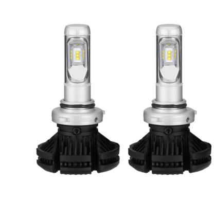 X3 DIY Multi-Color LED Headlight Bulb 22W 3400LM | 4-Color Temperature Films Included | Lumileds Luxeon ZES Chips | 360° Adjustable Beam | Aviation Aluminum 6063 (2-Pack)