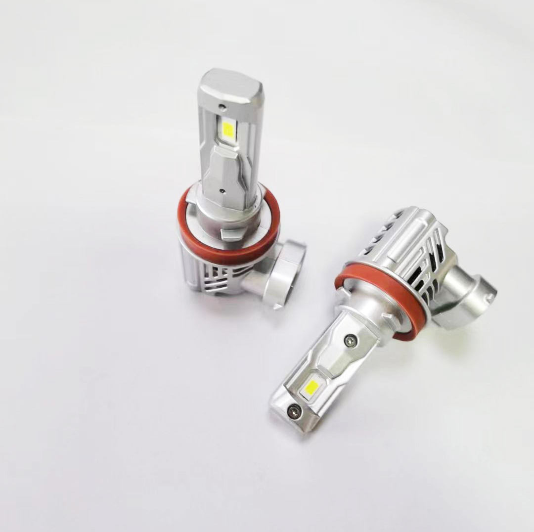 E5 High-Power LED Headlight Bulb 35W 6000LM | 1:1 Halogen Size | Liquid Cooling Copper Tube | Noiseless Fan | 6500K White | Universal Plug & Play (2-Pack)