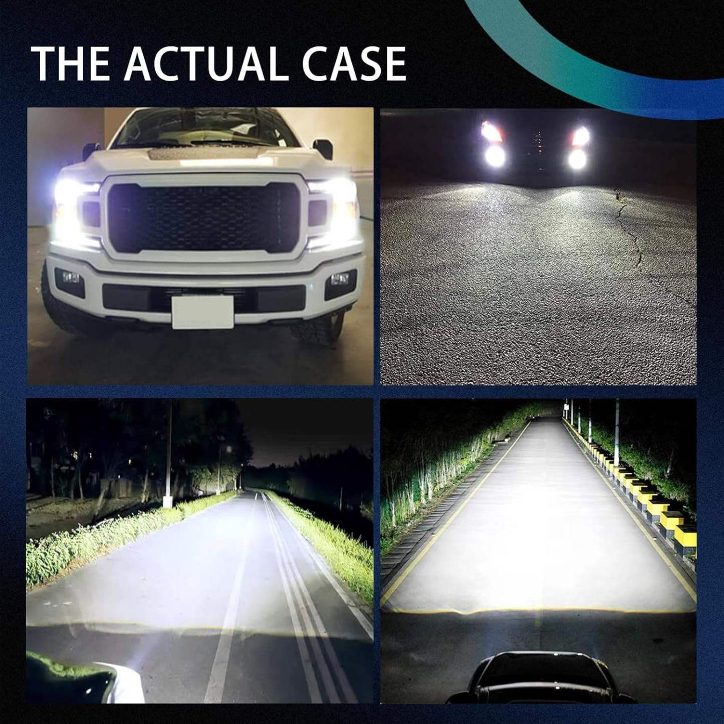 Super Bright H4 H11 LED Headlight Bulbs 6000K White 30000LM 80W