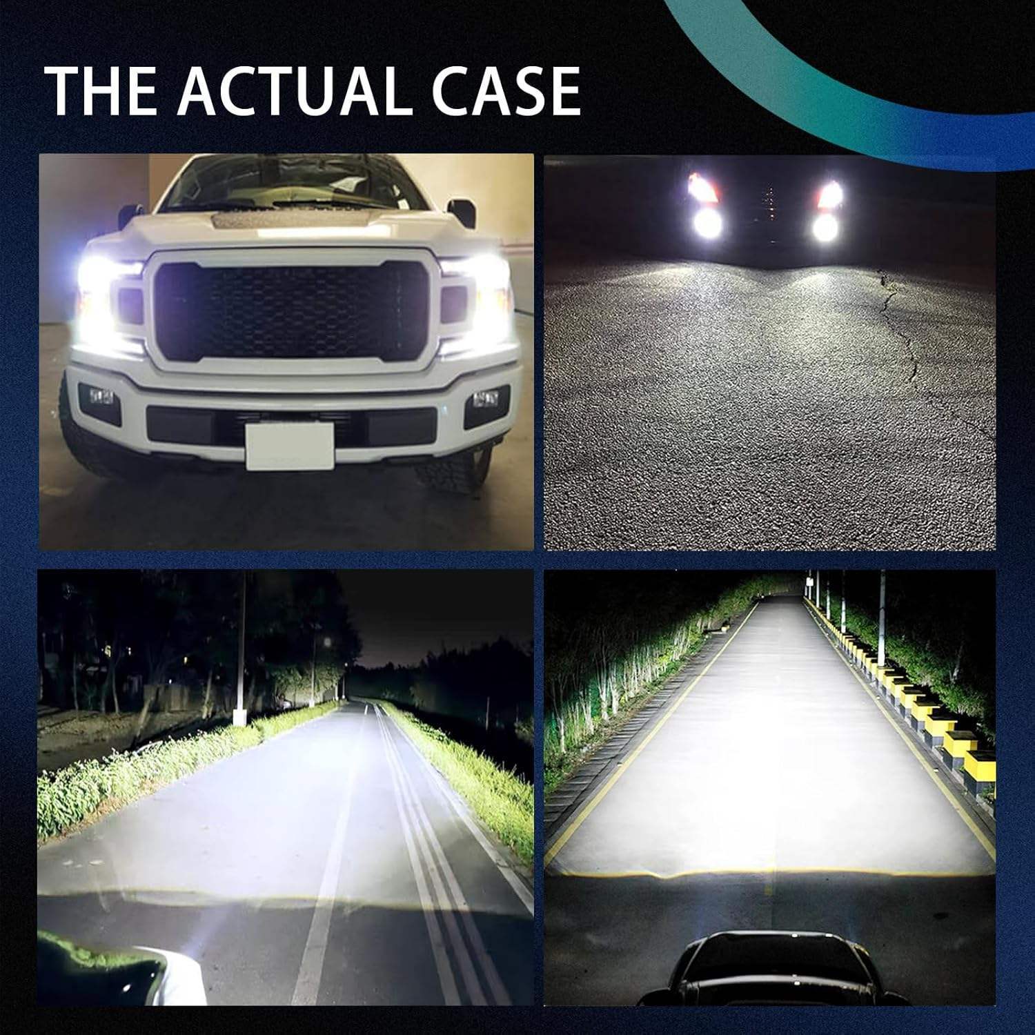 Super Bright H4 H11 LED Headlight Bulbs 6000K White 30000LM 80W