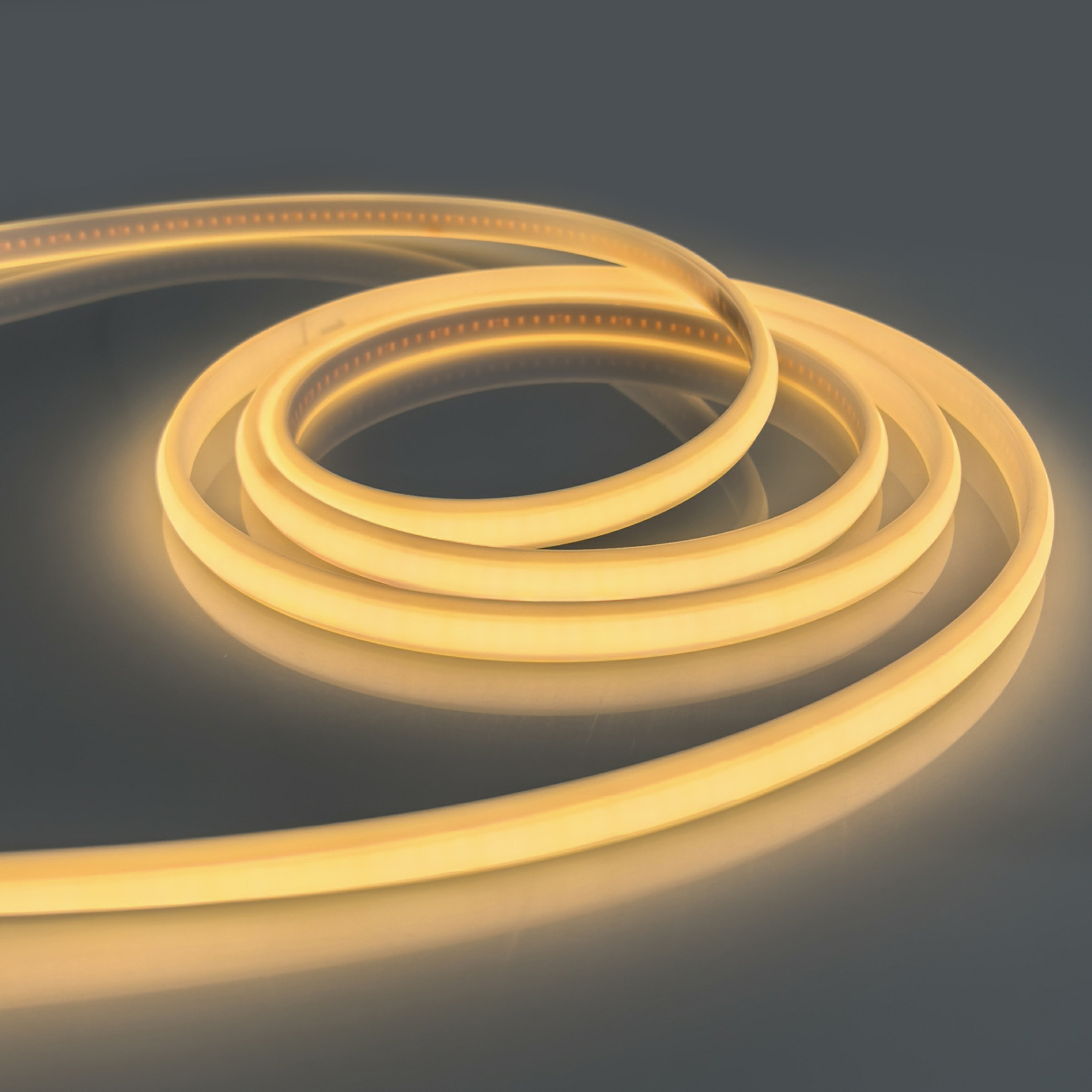 SeaPeak 220V Flexible LED Neon Strip - 100m Continuous Length, 210LEDs/m High Density, IP65 Waterproof UV-Resistant Silicone, 5-Year Warranty (2400K-6000K)
