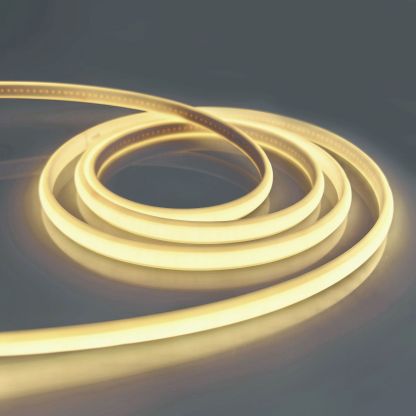 SeaPeak 220V Flexible LED Neon Strip - 100m Continuous Length, 210LEDs/m High Density, IP65 Waterproof UV-Resistant Silicone, 5-Year Warranty (2400K-6000K)