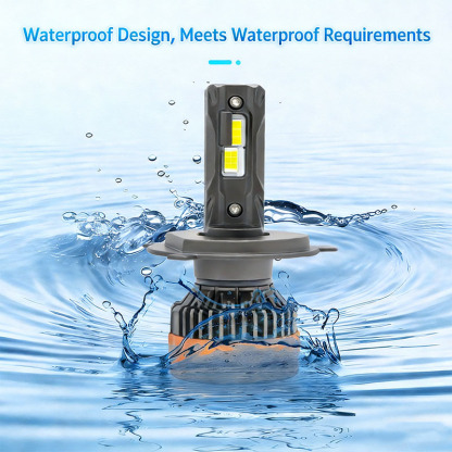 3-Color Remote Strobe LED Car Headlight 80W 6000LM 12V IP67 for H1 H4 H7 H11 9005 9006