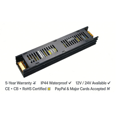 12V 24V Ultra Thin LED Power Supply for Bathroom Mirror SeaPeak